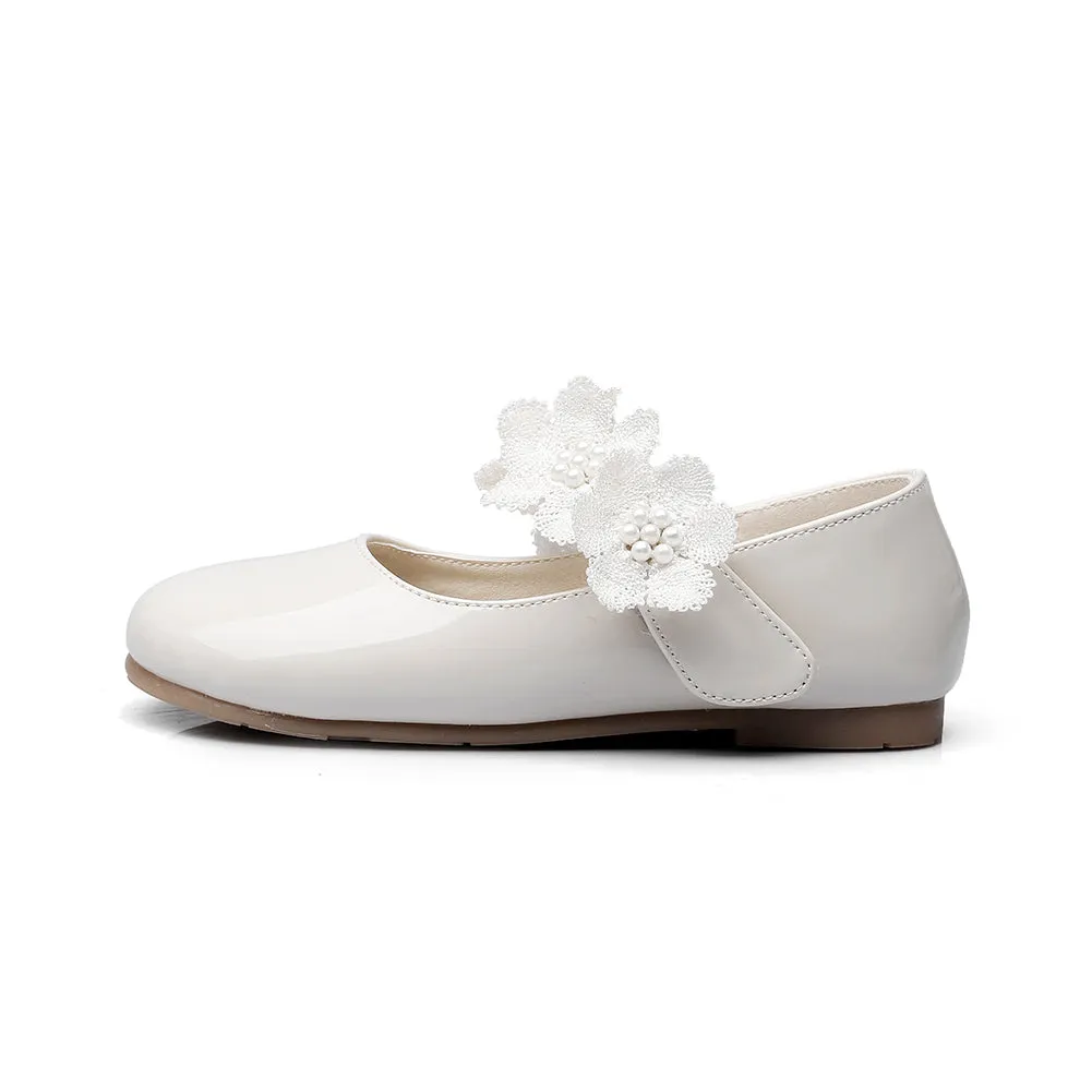 Kid Girl's Marry Jane Flat Shoes Strap Flower(Toddler/Little Kid)